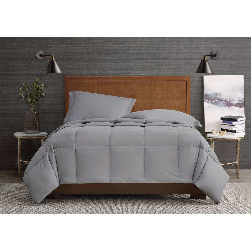 London Fog Garment Wash Solid 3 Piece Comforter Set