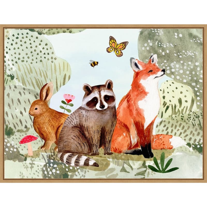 Fox Glen Collection A by Victoria Borges Framed Canvas Art