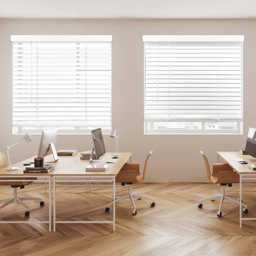 Cordless 2 inch Smooth Fauxwood Venetian Blind