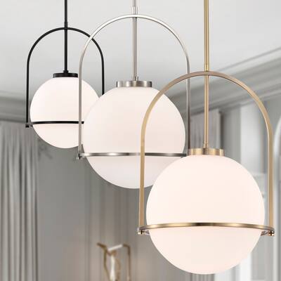 Moonrise 11 Inch Modern Opaque Glass Pendant