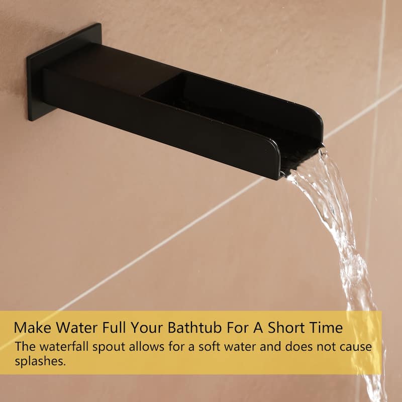 3-Function 10/12-In Wall Mounted Shower System with Handheld Shower