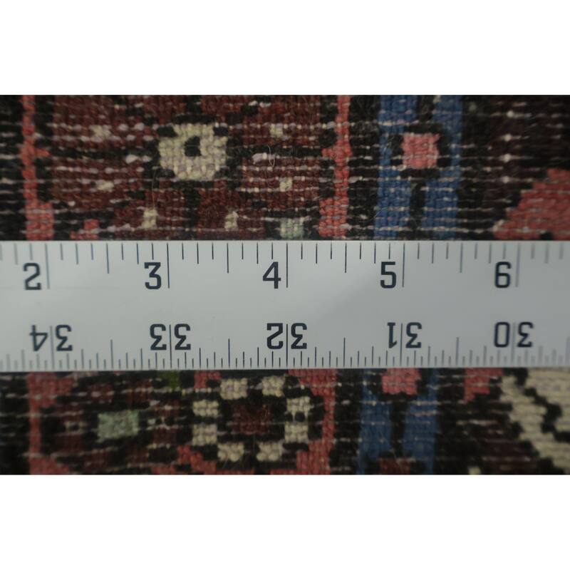 Hand Knotted Oriental 100% Wool Carpet Traditional Tribal Beige & Ivories Hamedan Runner Rug - 6' 8'' X 2' 10''