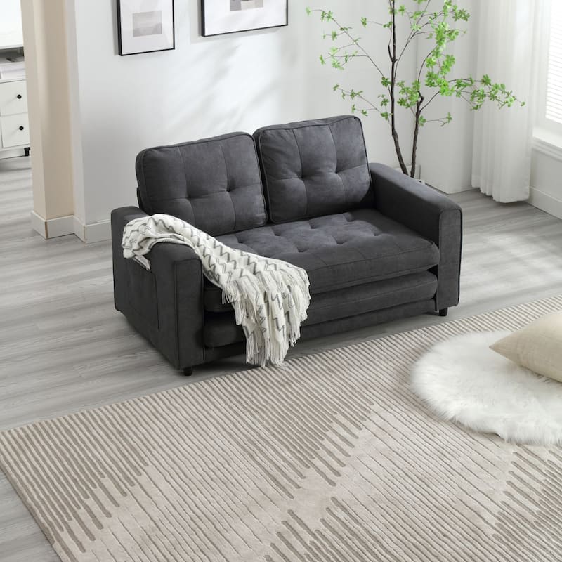 3 Fold Convertible Futon Couch Sleeper Sofa Bed