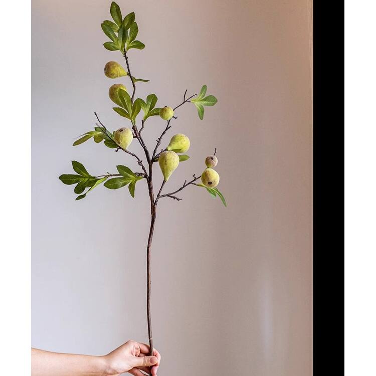 RusticReach Wild Garden Faux Fig Stem 35.4" Tall