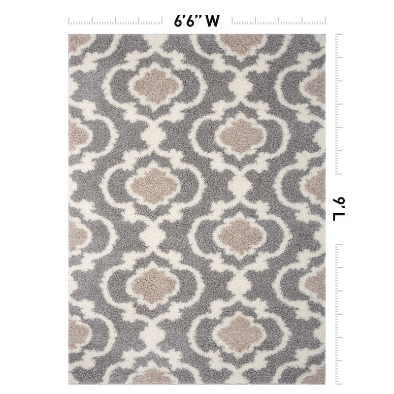 Porch & Den Touro Trellis Shag Area Rug