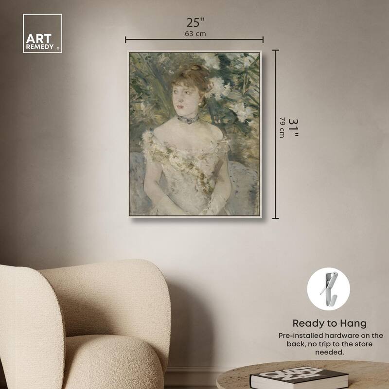 Young Girl in a Ball Gown Canvas by Art Remedy