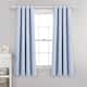 Lush Decor Insulated Grommet Blackout Curtain Panel Pair - 63 Inches - Blue Moon