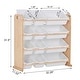 preview thumbnail 9 of 7, Kids Toy Storage Organizer With 12 Plastic Bins