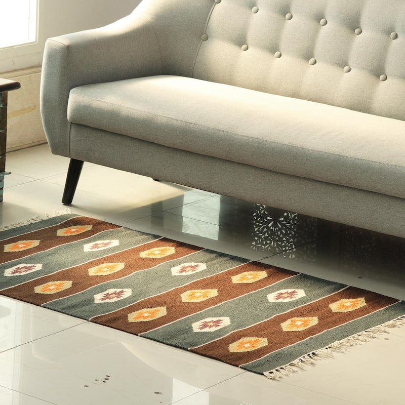 Novica Handmade Celebrations Wool Area Rug (3X5) - 9'3" x 12'3"