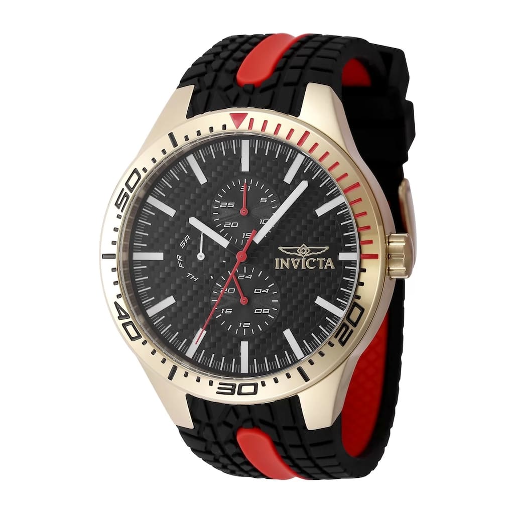 Invicta Men's 48872 Invicta Racing Quartz Multifunction Black Dial Watch