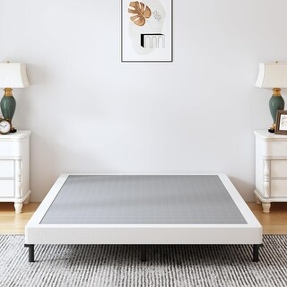 4 Inch Heavy Duty Metal Box Spring with Easy Clean Cover, Noise Free ...
