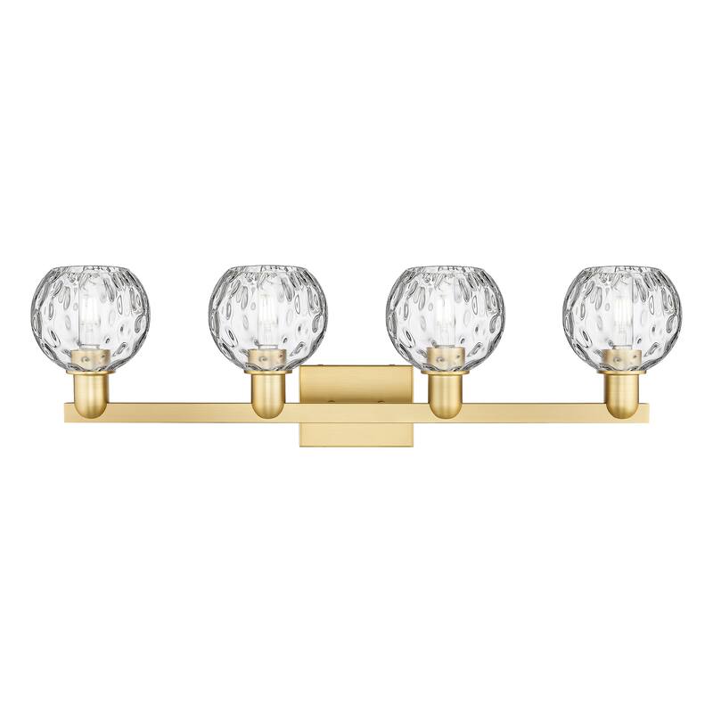 Innovations Lighting Endless Possibilities Arcadia - Athens Water Glass - 4 Light 33" Bath Vanity Light