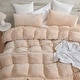 preview thumbnail 2 of 7, Boi He Thick® - Coma Inducer® Oversized Comforter Set - Almond Taupe