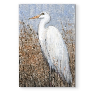 White Heron II -Premium Gallery Wrapped Canvas
