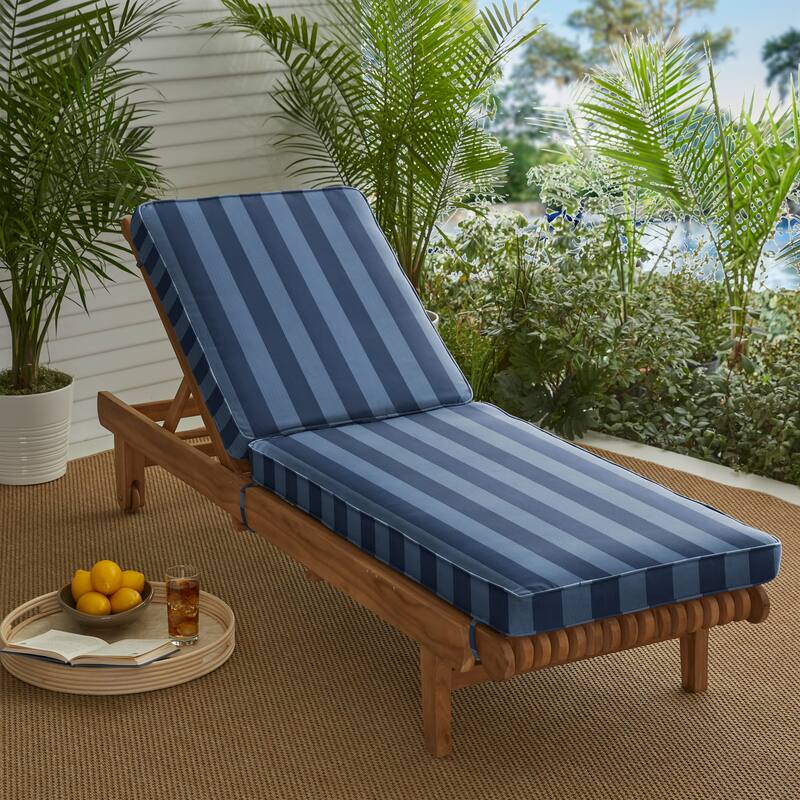 Sorra Home Preview Capri Outdoor/Indoor Chaise Lounge Cushion 73in x 24in x 3in