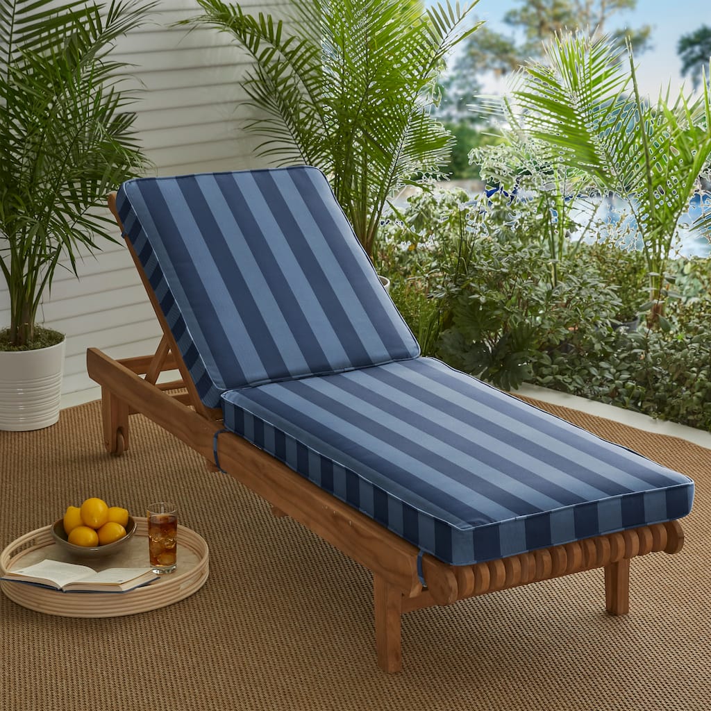 Sorra Home Preview Capri Outdoor/Indoor Chaise Lounge Cushion 73in x 24in x 3in