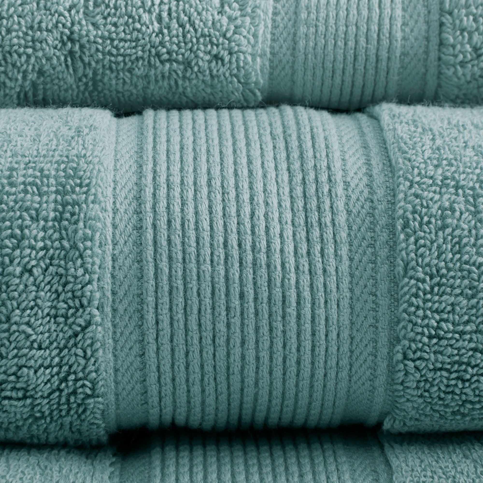 NEW Madison Park Signature 100% Cotton 8 Pcs Towel Set in Coral 800 GSM