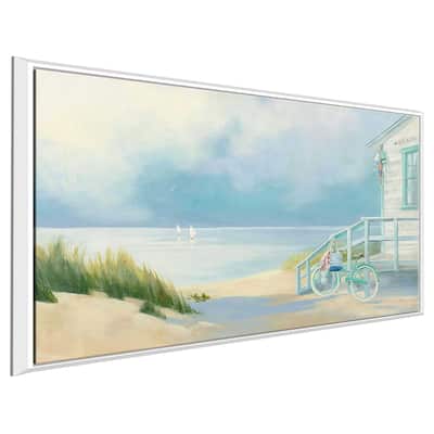 "Morning Ride to the Beach" Print on Floating Canvas