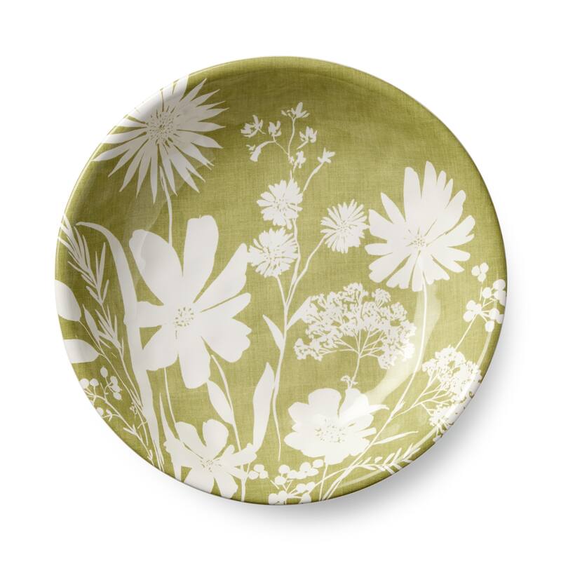 Certified International Wildflowers 9" Soup/Cereal Bowls, Set of 4 Assorted Designs - 9.00"L x 9.00"W x 2.00"H