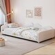 preview thumbnail 3 of 49, Upholstered Daybed with Cloud-Shaped Backrest & Armrests