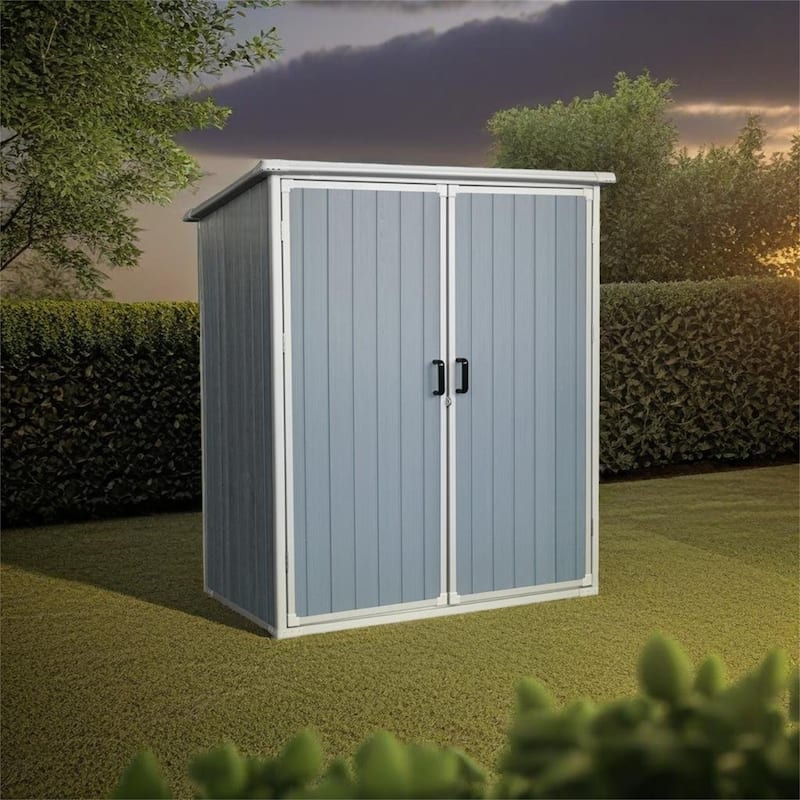 Outdoor Waterproof Storage Shed - Grey