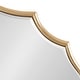 preview thumbnail 47 of 70, Kate and Laurel Leanna Scalloped Oval Wall Mirror