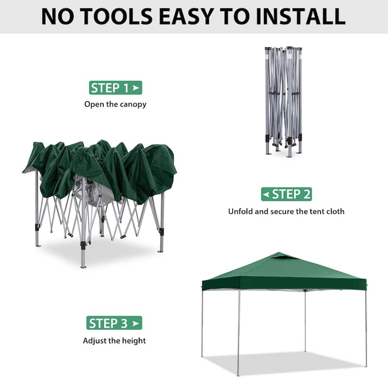Ainfox 10 x 10 ft Pop-Up Party Canopy Tent Gazebo