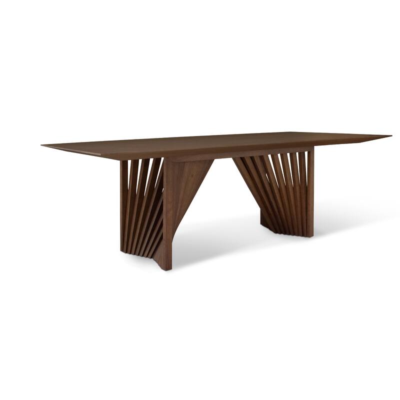 Modern Brazilian - Laguna Wooden Top Dining Table - Nogal