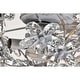 preview thumbnail 5 of 21, Warehouse of Tiffany Praer Washed White 5-blade Lighted Ceiling Fan with Crystal Daisy Bouquet Shade