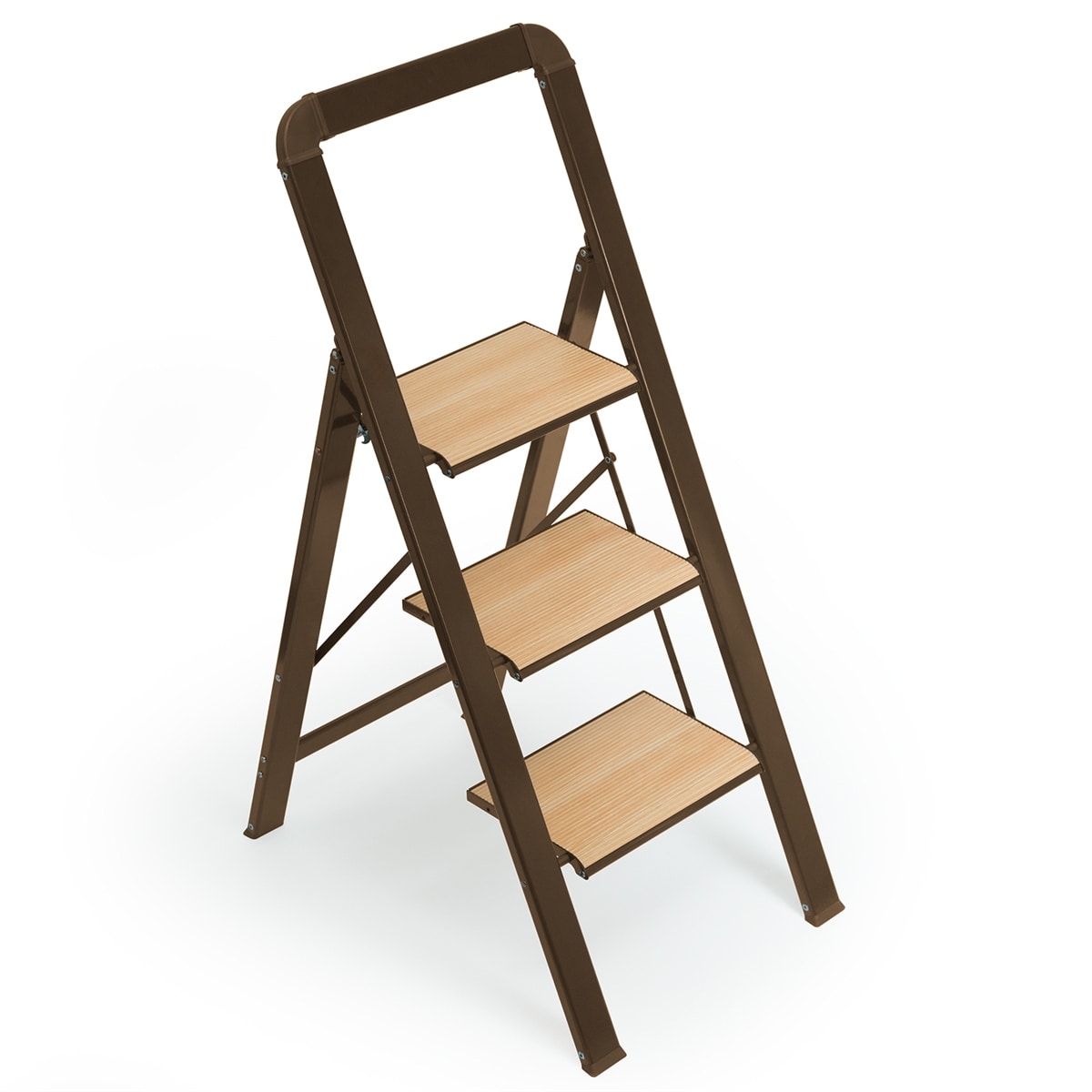 Folding wooden step stool for adults sales