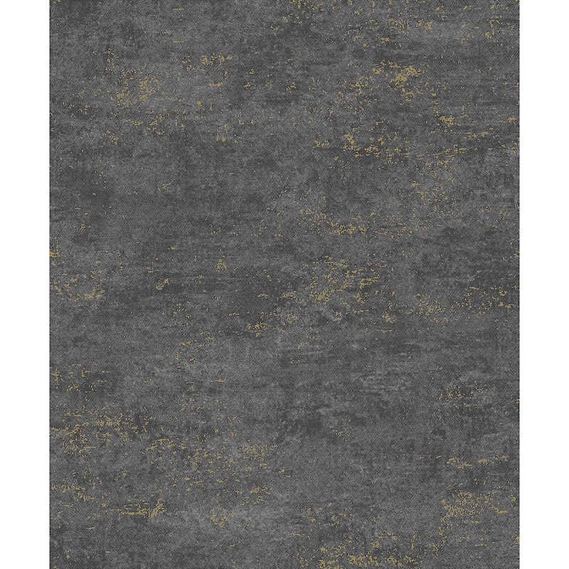 A-Street Prints Elatha Charcoal Gilded Texture Wallpaper