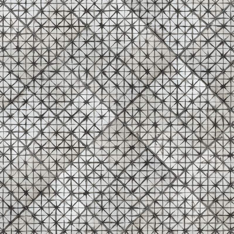 Merola Tile Kings Temple Nero 17-5/8" x 17-5/8" Ceramic Floor and Wall Tile