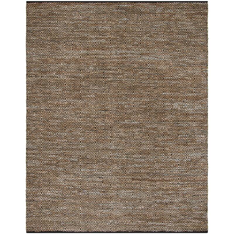 SAFAVIEH Handmade Vintage Boho Leather Josette Modern Stripe Leather - 9' x 12' - Beige