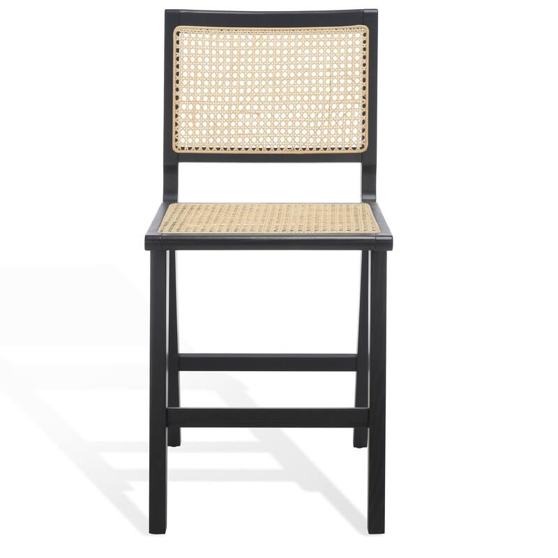 SAFAVIEH Couture Melike French Cane 23-inch Counter Stool - 18 In. W x 23 In. D x 39 In. H - 18Wx23Dx39H