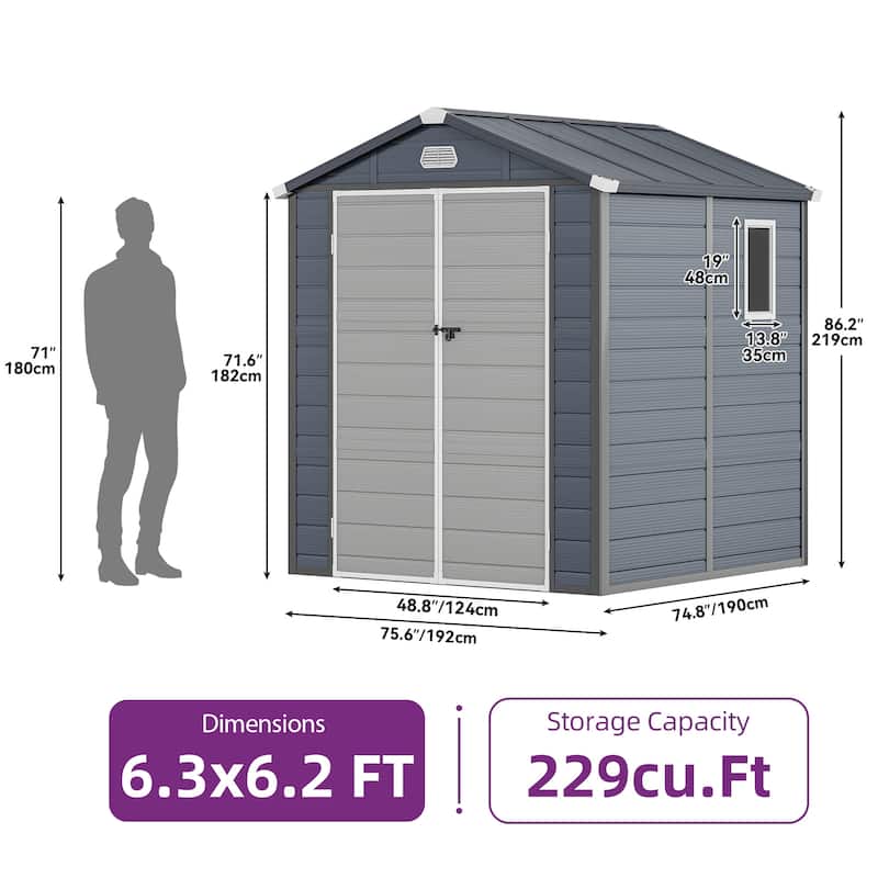 Outdoor Resin Storage Shed