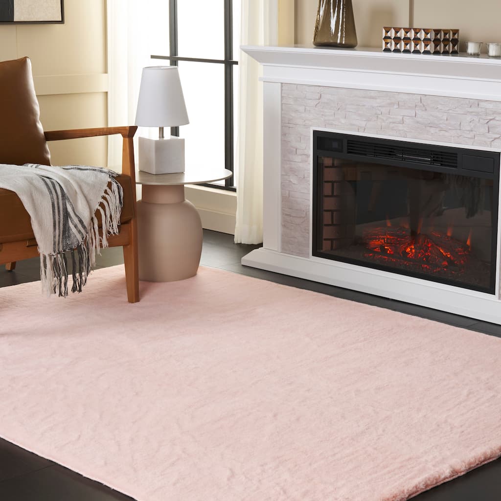 SAFAVIEH Faux Sheep Beniko Llinos 2.4-inch Thick Rug