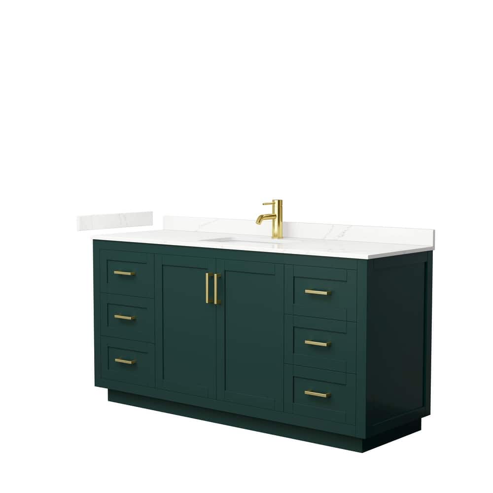 Miranda 66-inch Single Vanity, Quartz Top