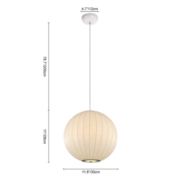 Silk pendant light best sale
