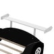 preview thumbnail 83 of 82, Twin/Full Race Car Bed with Wheels & Safety Rails - Pine Wood Frame