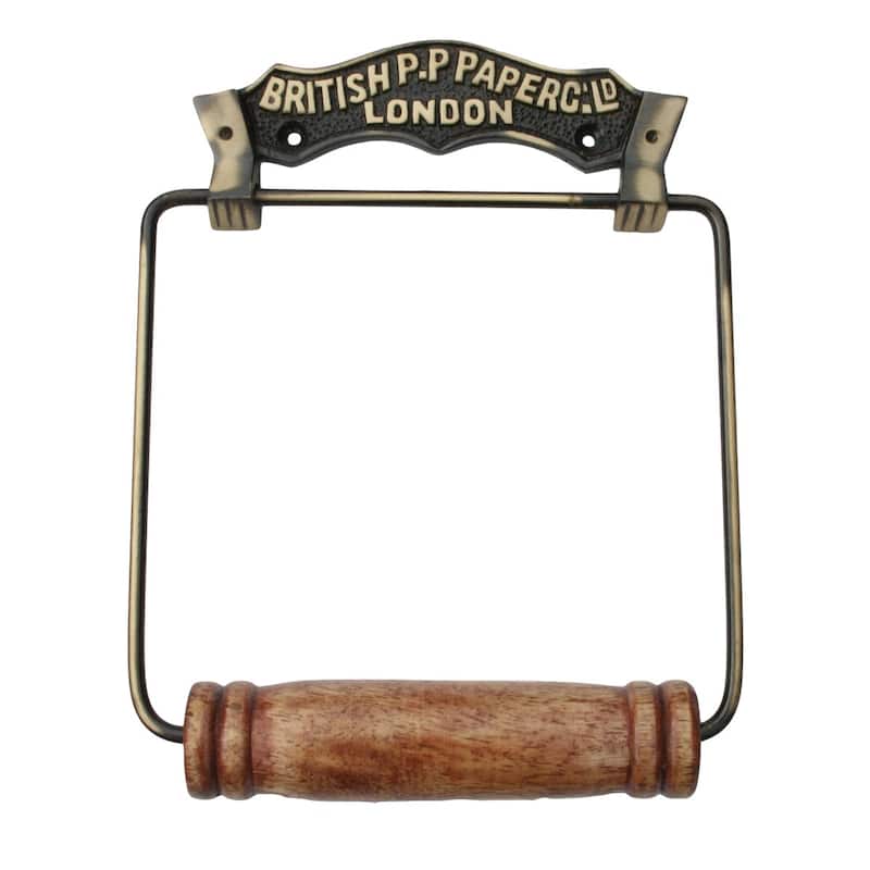 Brass Toilet Paper Holder Stand Wall Mount Toilet Paper Roll Holder with Mounting Hardware