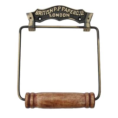 Brass Toilet Paper Holder Stand Wall Mount Toilet Paper Roll Holder with Mounting Hardware
