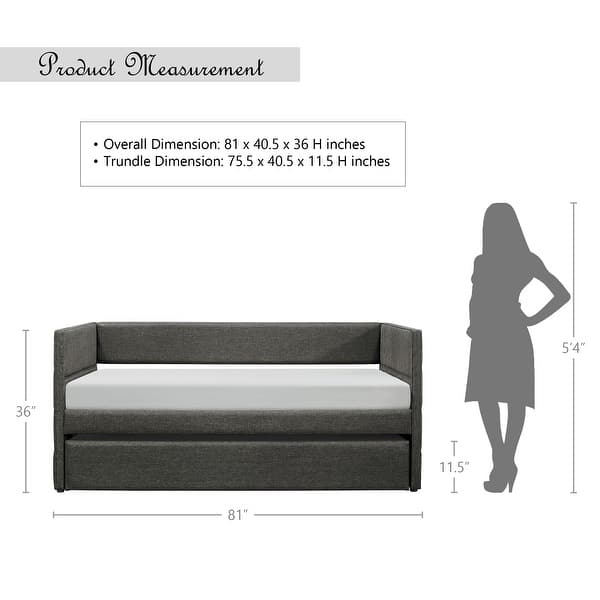 Manasa Upholstered Daybed with Trundle