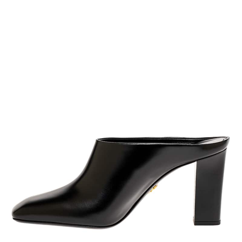 Prada Mules in Brushed Leather