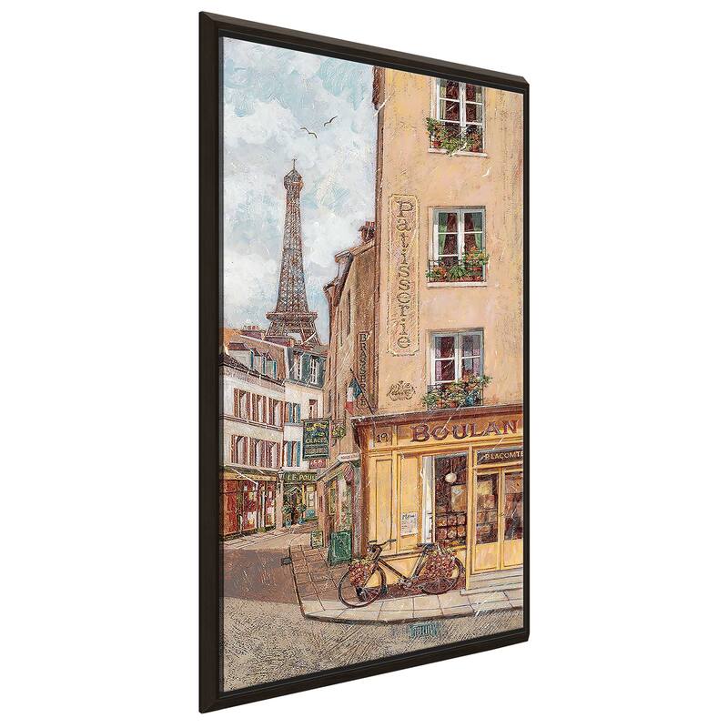 "Shopping in Paris II" Print on Floating Canvas