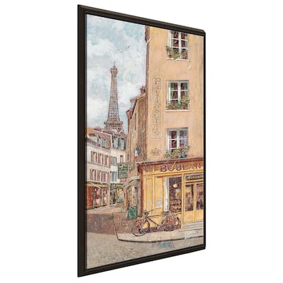 "Shopping in Paris II" Print on Floating Canvas