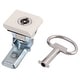 34x30mm Cabinet Square Panel Quarter Turn Latch Safety Cam Lock w Key ...