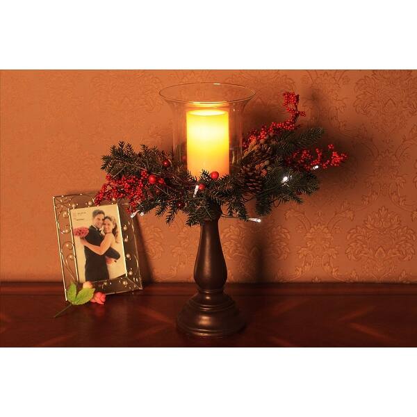 Shop Black Friday Deals On Kanstar Hurricane Centerpiece Led Candle Holder Battery Operated For Christmas Thanksgiving Wedding And Party Bronze Overstock 25751859