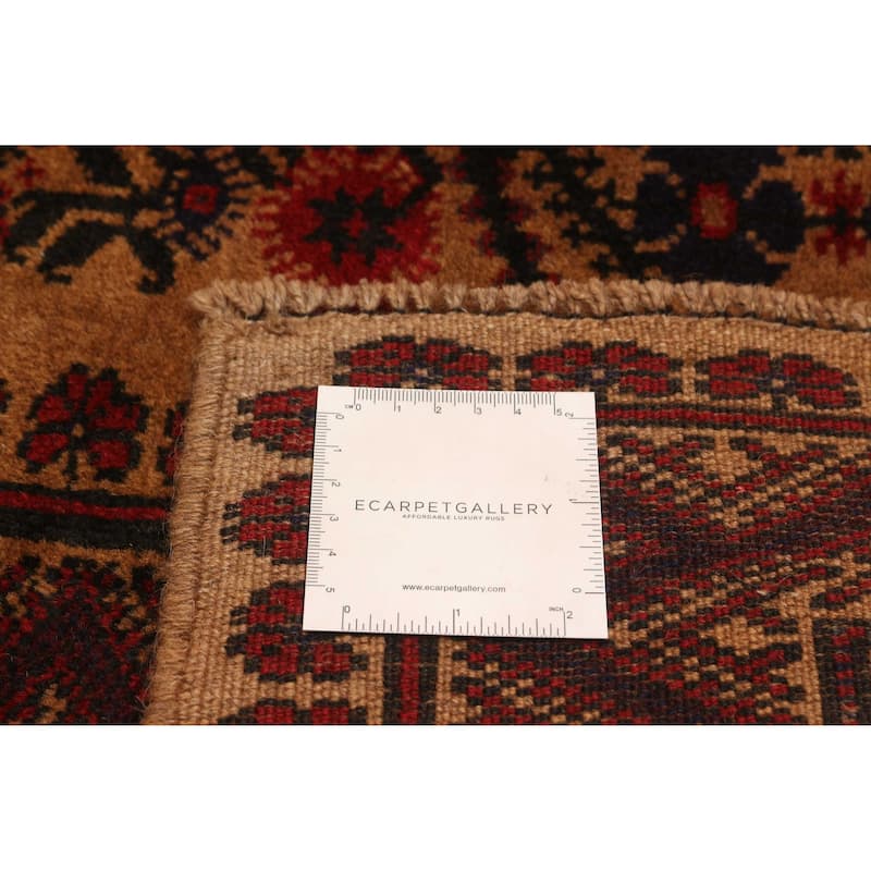 ECARPETGALLERY Hand-knotted Teimani Brown Wool Rug - 6'9 x 9'3