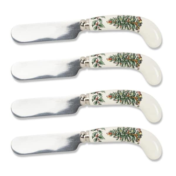 slide 2 of 14, Spode Set of 4V Christmas Tree Spreaders - 4.75" L 4.75" L
