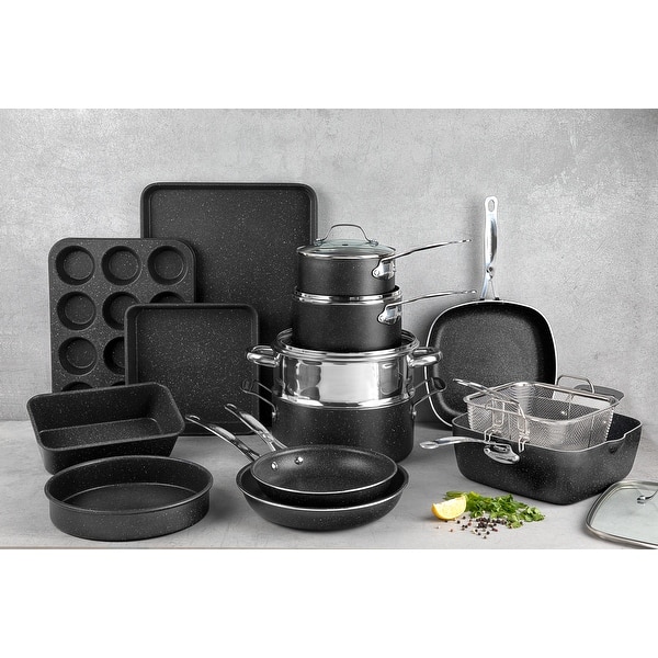 Granitestone 10 Pc Pots and Pans Set Non Stick Cookware Set, Kitchen  Cookware Sets, Pot and Pan Set, Pot Set, Diamond Coated Nonstick Cookware  Set